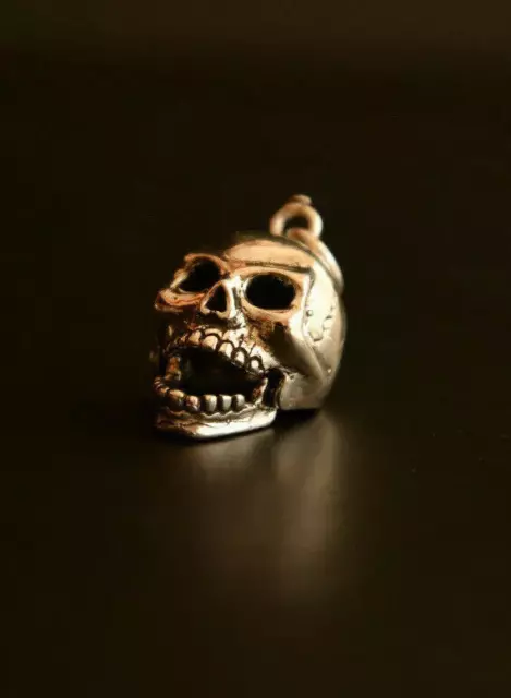 Skull Skelett Argent Totenkopf Skull Silber 800 Silver Silber Made IN Italy