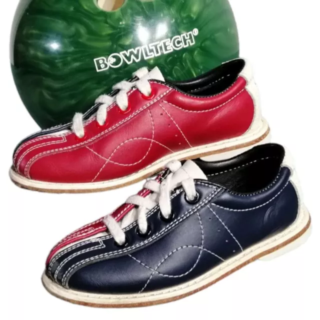 BOWLING Schuhe STRIKE MAKER ECO - Gr. 28-35 LEDER BOWLINGSCHUH MIT SCHNÜRSENKEL