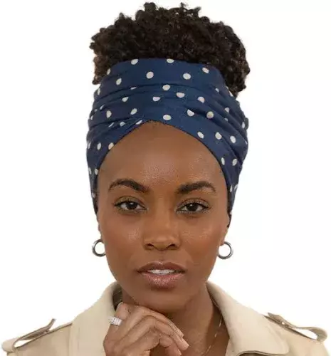 Olivia SYLX Womans Head Wrap Scarf - African Hair Wrap Stretch Jersey Long Soft