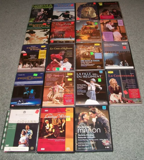 Opera Lover's Dvd Bundle 19 Titles Buy In Bulk And Save 24 Dvds In Total