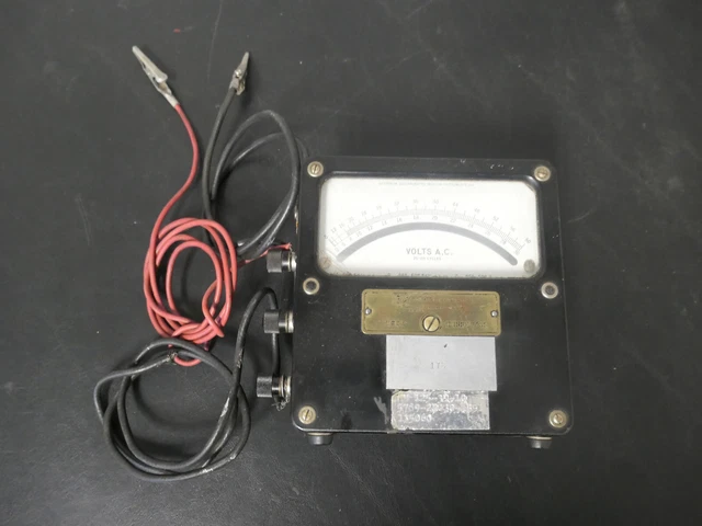 Weston Electrical Instrument Corp, Model 433, Ac Milliaperes 0-100,25-500 Cycles