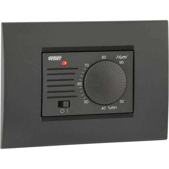 Umidostato Elettronico da Incasso 3 Moduli a Manopola 230V Vemer VE379400