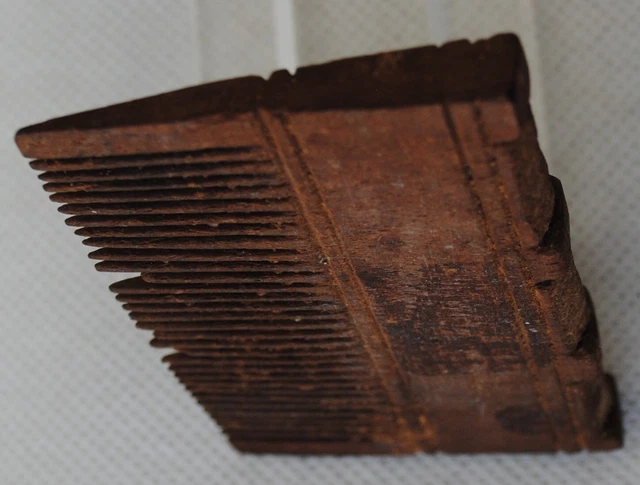 Museum Quality Romano-Egyptian Coptic Christian Single Sided Wooden Hair Comb