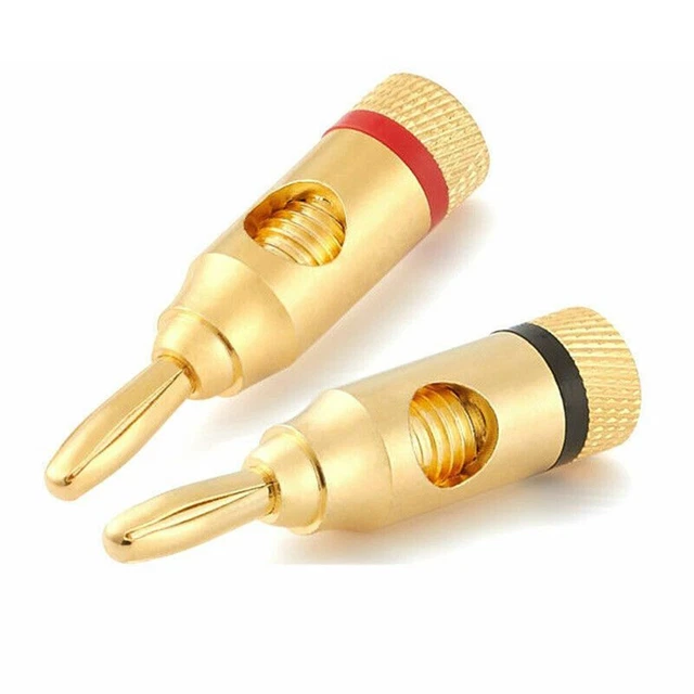 Connettori spina banana professionali 4 mm per cavi altoparlanti di fascia alta 10/20 pz