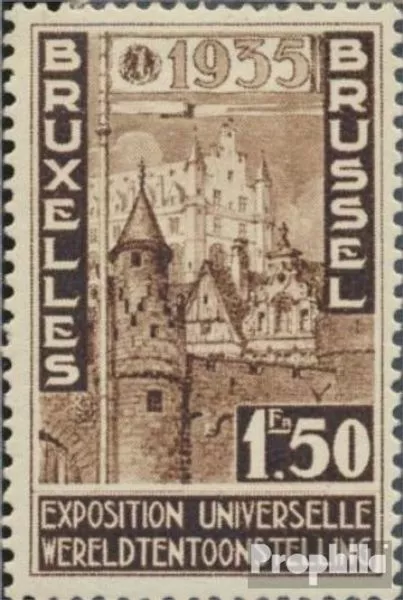 Belgique 380 avec charnière 1934 bruxelles