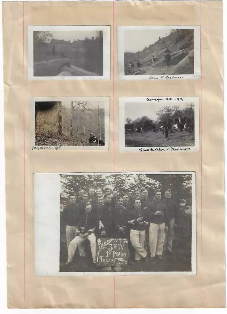 Lot 41 photos guerre 1914 - 1918 militaires  Someilles , Argonne ruines ...