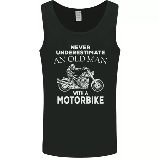 Gilet Biker Old Man Moto Moto Divertente Da Uomo Serbatoio