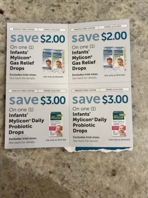 mylicon Infant gas relief and probiotic coupons $10 Off Expire 12/31/24