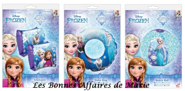 DISNEY - PROMO -20% - La Reine des Neiges Brassards Bouée Ballon de plage - Neuf