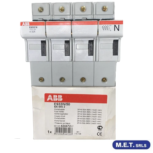 Abb E933N/50  Sezionatore Portafusibili 3P+Nd 4 Moduli Ea 055 2