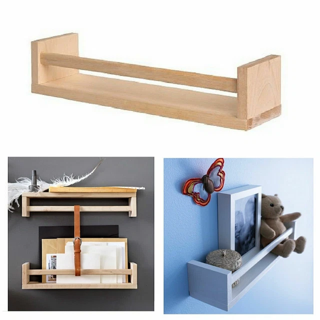 IKEA BEKVAM SPICE Rack Wooden Spice Jar Rack Wall Mounted Storage Shelf Birch 11.20 PicClick UK