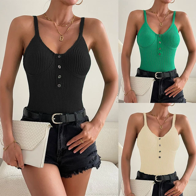 Canotta In Raso Donna Ekouaer - Senza Spalline, Scollo A V, Elegante E Comoda - Foto 4