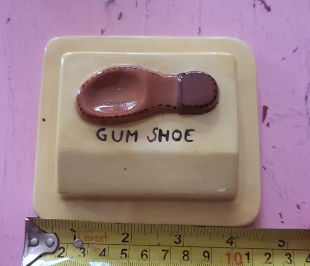 Vintage Gum shoe retro novelty ceramic candy holder piece JI-FL Ceramics humor