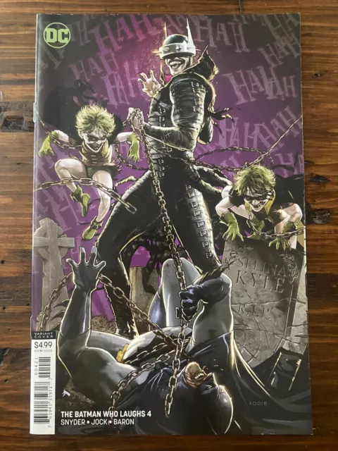 THE BATMAN WHO LAUGHS #4 9.4 NM Kaare Andrews Variant KEY IDENTITY REVEALED