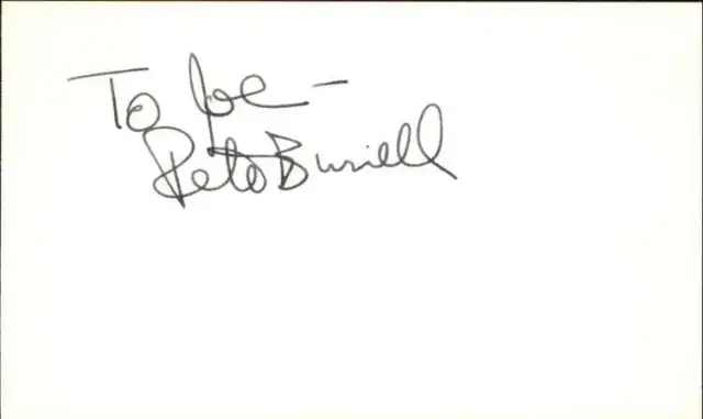 Peter Burnell 1987 Actor The Doctors Signed 3" x 5" Index Card