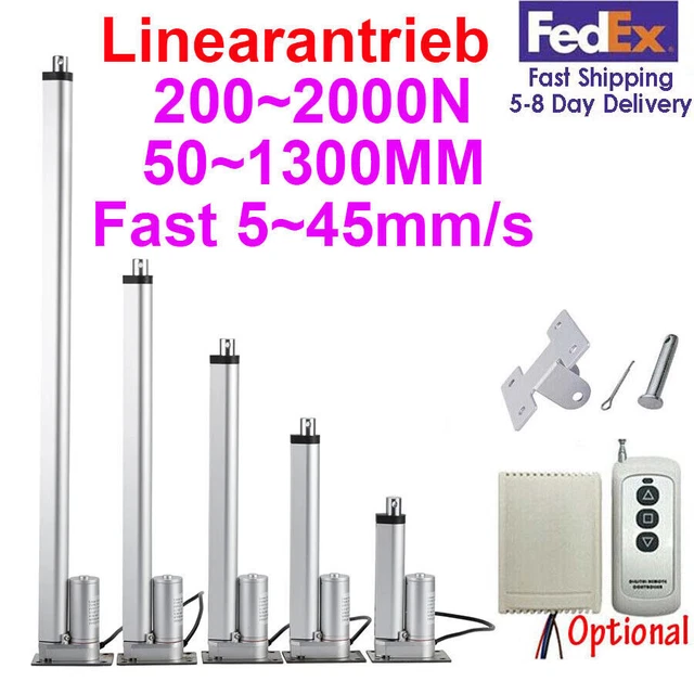 Motore elettrico lineare attuatore DC 12V 750N, 400 mm Motore elettrico lineare attuatore DC 12V 750N, 400 mm