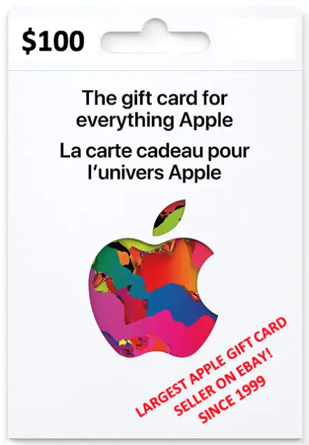 Canadian Apple Gift Card Canada Canadian Itunes Card Music Movie App Store $100