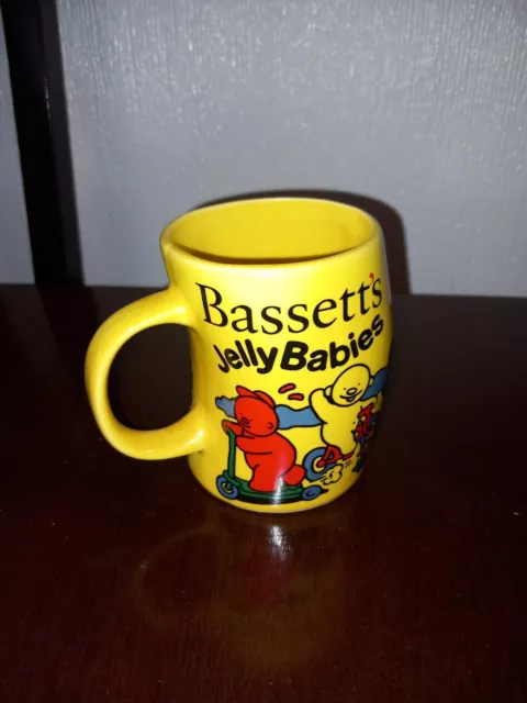 Bassett's Jelly Babies Mug Yellow Curved Novelty Mug