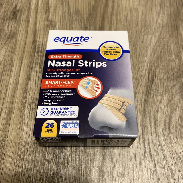 EQUATE EXTRA STRENGTH Tan Nasal Strips 26 Count 13.50 PicClick