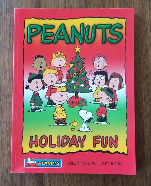 PEANUTS HOLIDAY FUN Coloring Book Snoopy Charlie Brown Lucy Woodstock