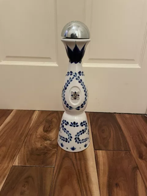 Empty Clase Azul Reposado Ceramic Bottle / Hand Painted / 750 ml Size/New Style