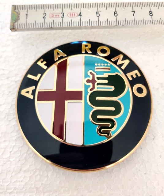 Assetto Corsa Stemma Alfa Romeo Con Scritta 2 STEMMA FREGIO LOGO ALFA ROMEO 147 159 GIULIETTA MITO ECC BADGE SPORTIVA QV Giulietta Alfa Romeo Bufanda Final Champions - Foto 7