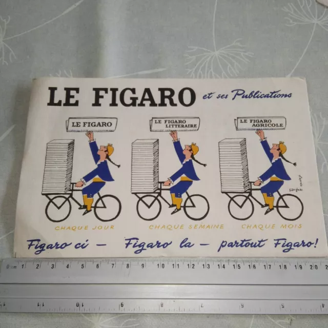 ancien BUVARD collection – journaux – LE FIGARO