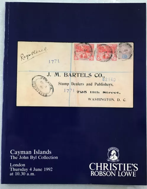 CAYMAN ISLANDS, John Byl collection, auction cat 1992 Christie’s Robson Lowe