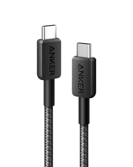 Anker USB C Cable, 322 USB C to USB C Cable (3 ft), (60W/3A) USB C Charger Cable