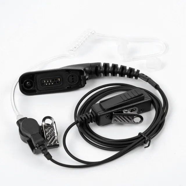 Headset Ohrhörer Mikrofon mit PTT Schallschlauch Für Motorola DP4400 DP4600