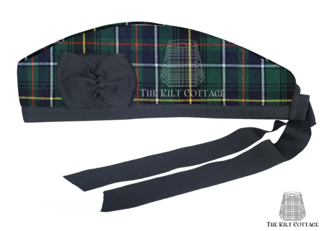 Scottish MacInnes tartan GLENGARRY Cap Military Piper Bonnet Kilt Cap | Kilt Hat