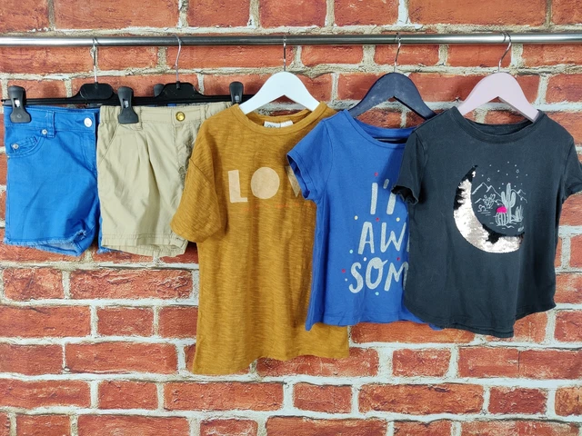 GIRLS BUNDLE AGE 4-5 YEARS ZARA GAP etc SHORTS TOP T-SHIRT DENIM SEQUIN 110CM