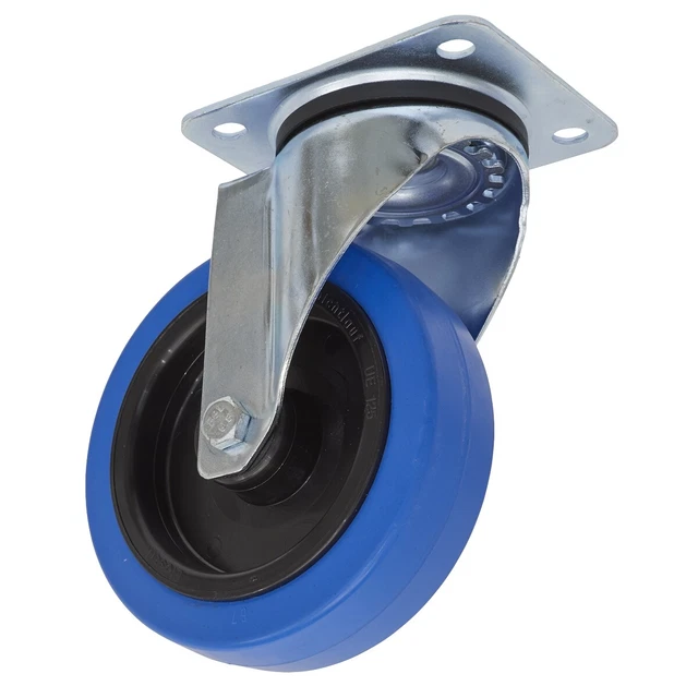 Sealey SCW3125SP Roulette Roue Pivot Plaque Ø125mm