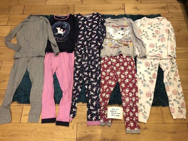 Pacchetto pigiami ragazze età 10-11 anni noce moscata Harry Potter set unicorno lungo pile