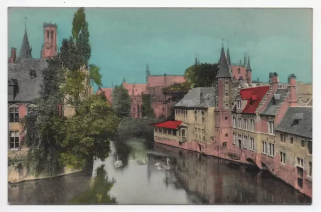 Cpa Carte postale Belgique Brugge, Bruges quai du Rosaire