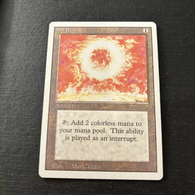 Mtg Magic The Gathering Revised Sol Ring Good Condition