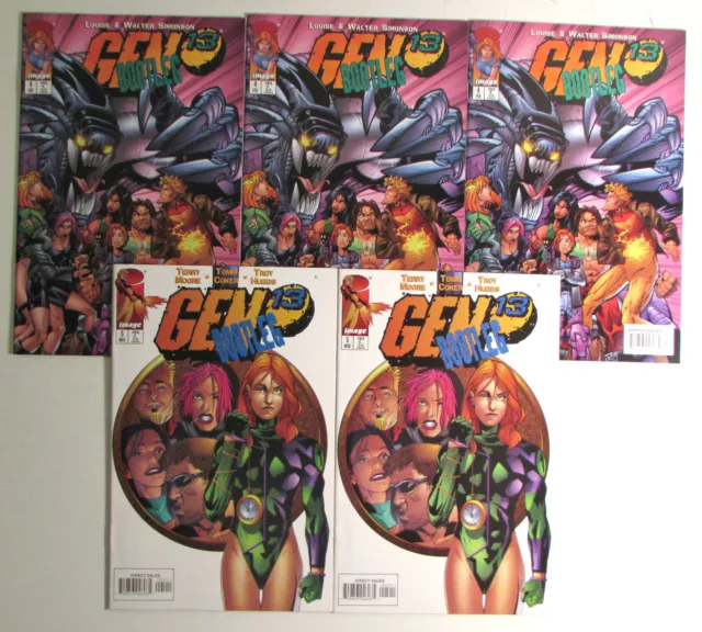 Gen 13 Bootleg Lot of 5 #4x3,5x2 Image Comics (1997) NM 1st Print Comic Books