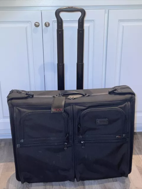 TUMI Alpha Extended Trip (22031DH) 2 Wheel Rolling Garment Bag, EUC