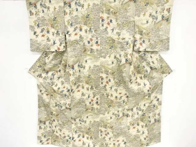 82439# Japanese Kimono / Antique Kimono / People In The Past