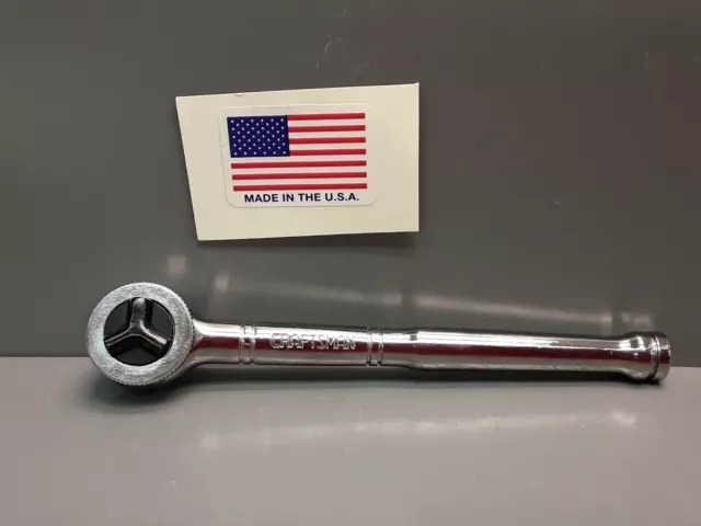 CRAFTSMAN 9 43795 Thumb Wheel 1/4 Drive RATCHET WRENCH Polished Handle Tri Wing