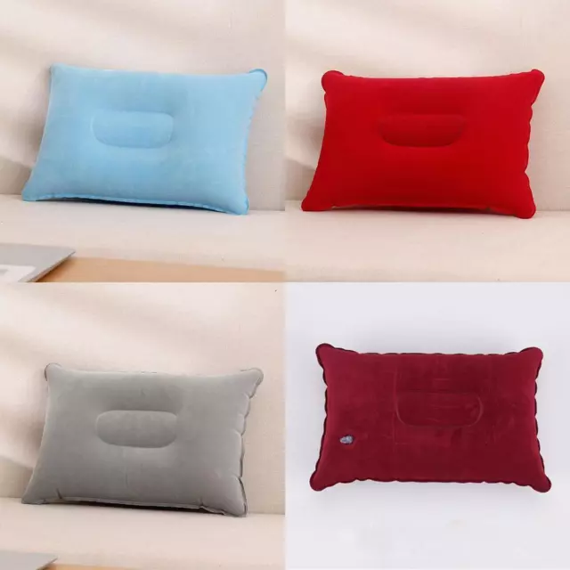 Inflatable Camping Pillow Blow Up Festival Outdoors Cushion Travel N3J9AU Stock