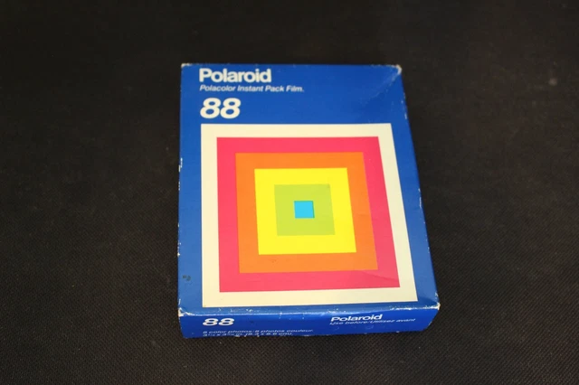 Película vintage Polaroid 88 paquete de colores película de tierra polacolor tipo 88 caducada agosto 89