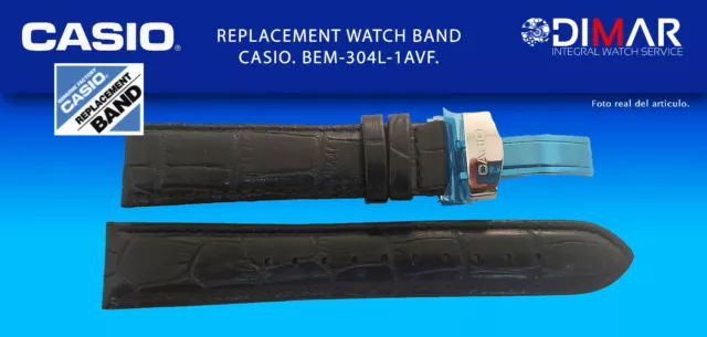 Ersatz Original Uhren Uhrarmband Casio BEM-304L-1AVF. NOS