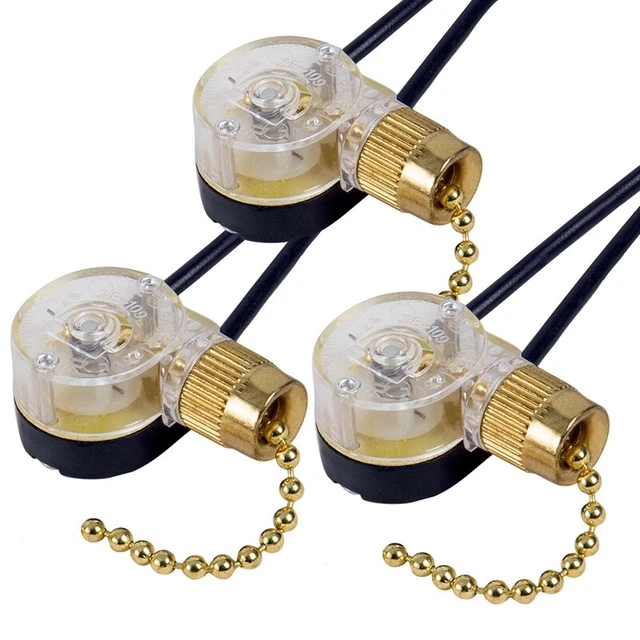 3 Pezzi Interruttore Della Luce del Ventilatore da Soffitto ZE-109 Interrut4198