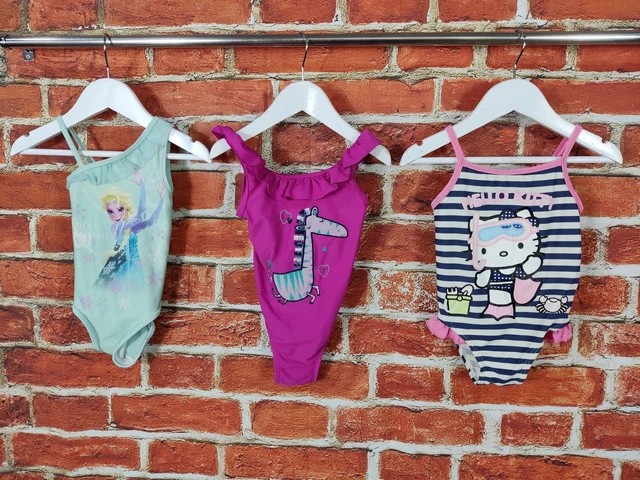 Girls Bundle Age 2-3 Years George Disney Frozen Swimsuit Costume One Piece 98Cm