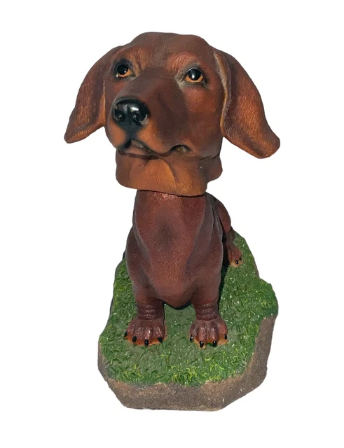 Vtg Swibco Red Dachshund Dog Nodder Bobblehead Weiner Dog Figurine Resin 2002