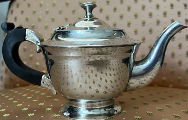 vintage silver/nickel tea pot
