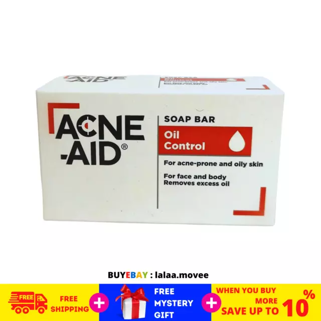 100 g de control de aceite en barra de jabón facial y corporal ACNE-AID...