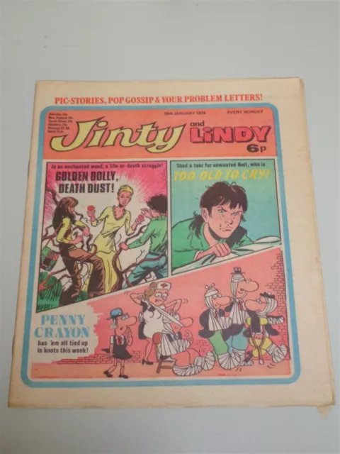 Jinty And Lindy 10Th January 1976 Ipc British Weekly _