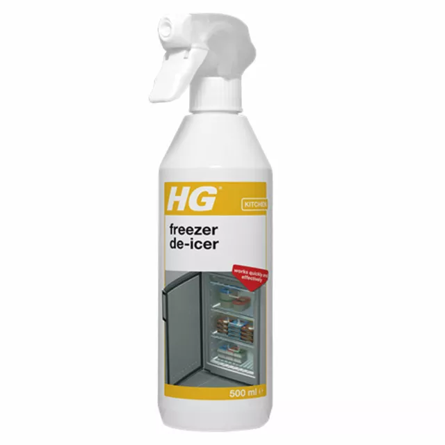 HG Freezer De-Icer Spray 500ml Helps by Speeding Up the Defrosting Process